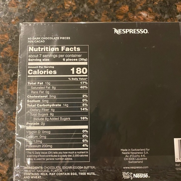 Nespresso Other Nespresso Two Packs Of Dark Chocolate Nib Poshmark